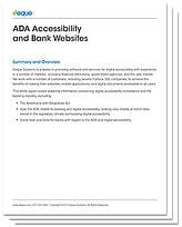 Deque Banking ADA Accessibility Whitepaper