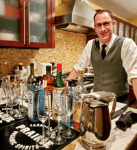 Jason Suss at his home bar Jason Suss at his home bar