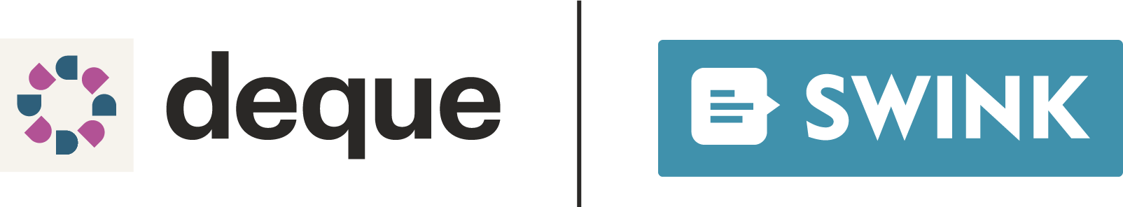 Deque-Logo+ Swink-logo-lockup